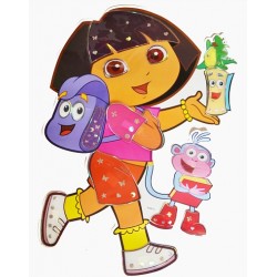 Dora 3d Peel & Stick Giant Wall Decal Sticker